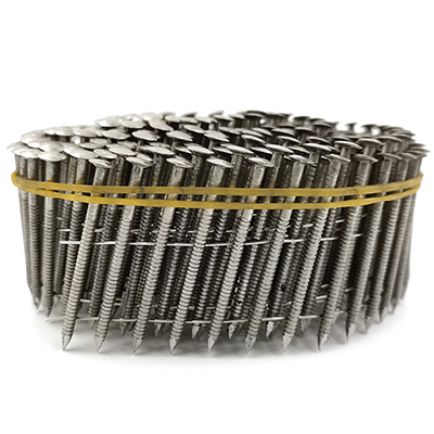 ALL-CARB 3600Pcs 15 Degree Wire Coil 1-3/4” ×.09” Ring Shank Stainless Steel  Siding Nails - Walmart.com